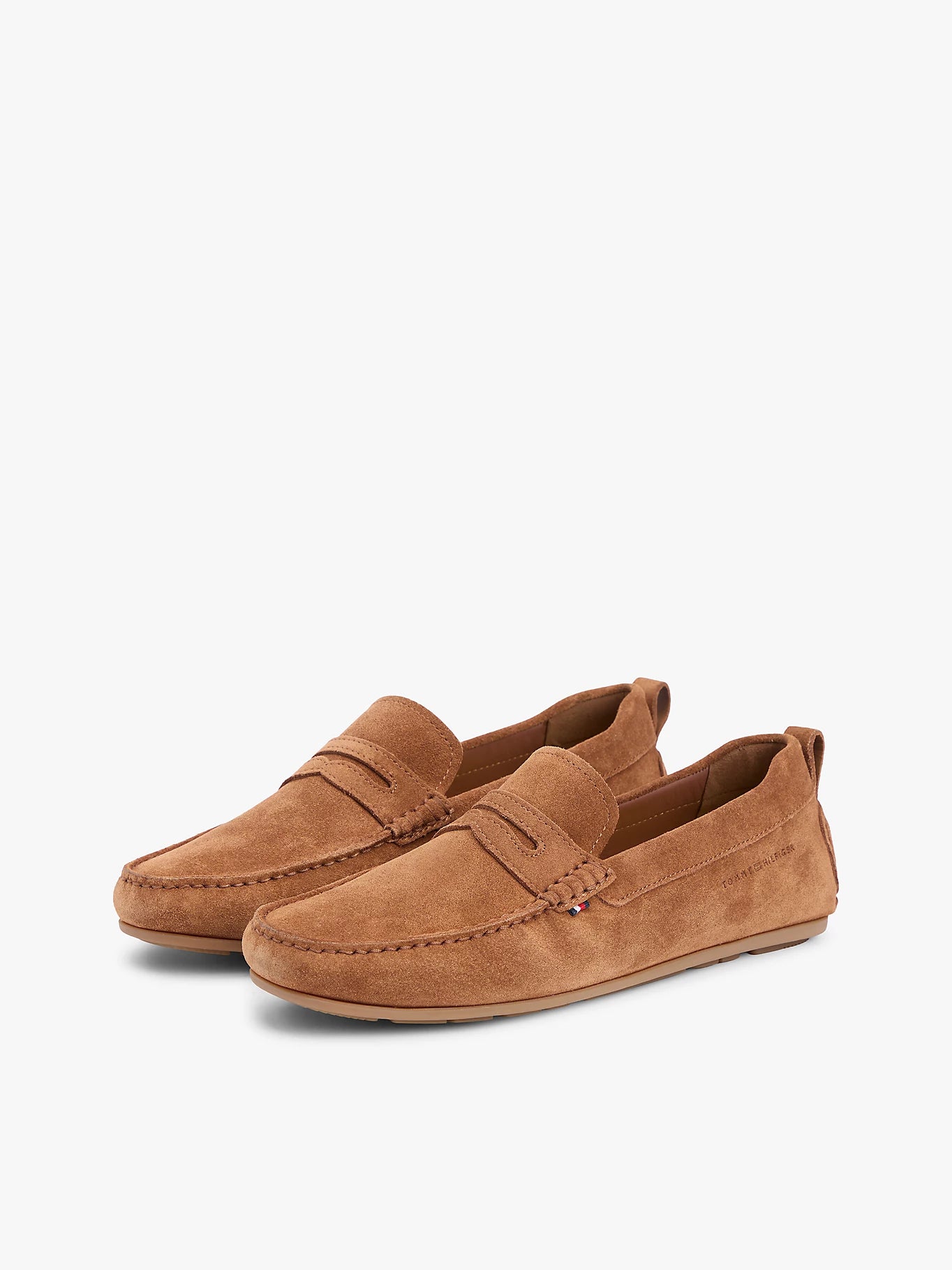 Tommy Hilfiger miesten kengät Core Hilfiger Suede Driver, konjakinruskea