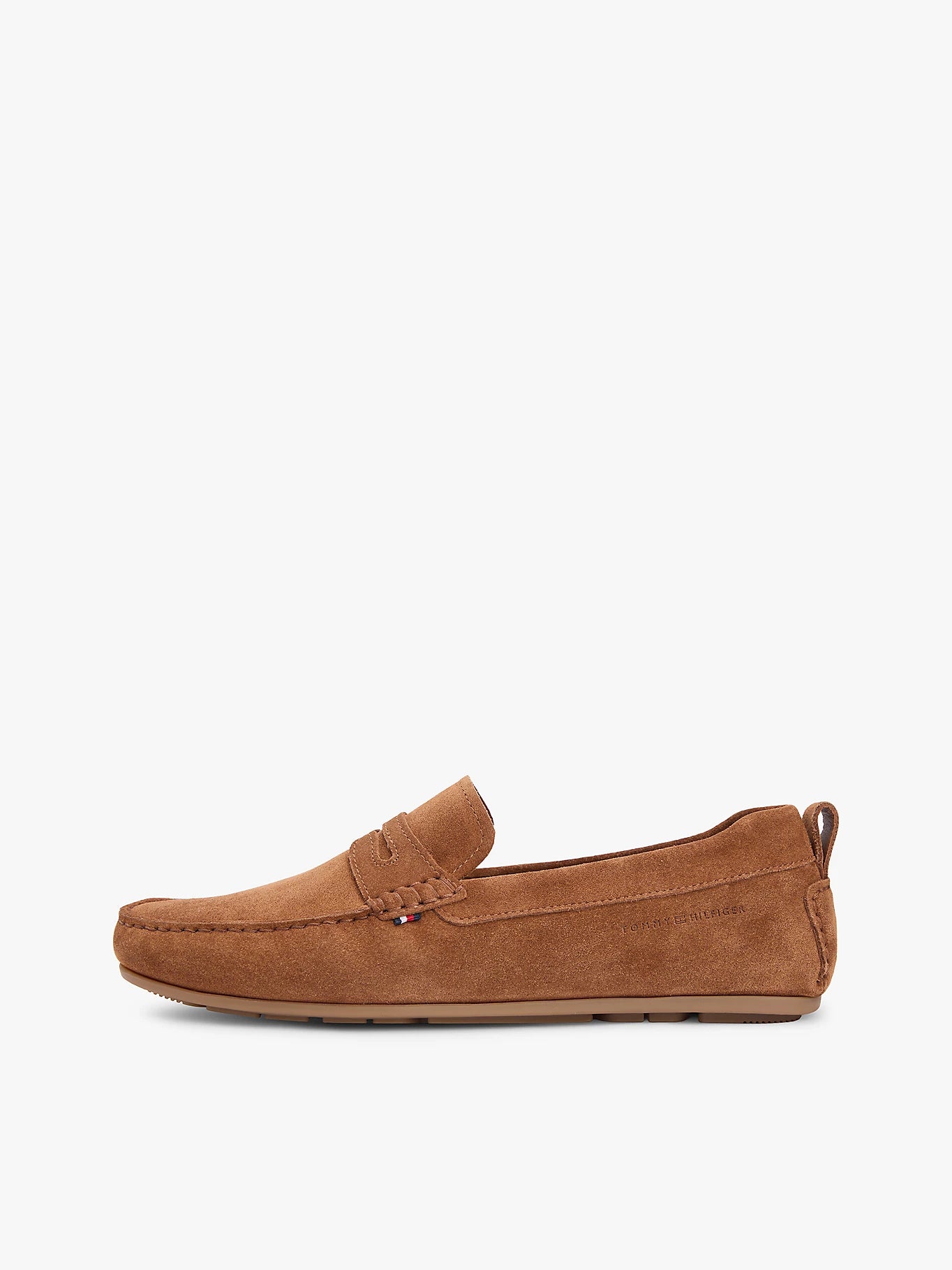 Tommy Hilfiger miesten kengät Core Hilfiger Suede Driver, konjakinruskea