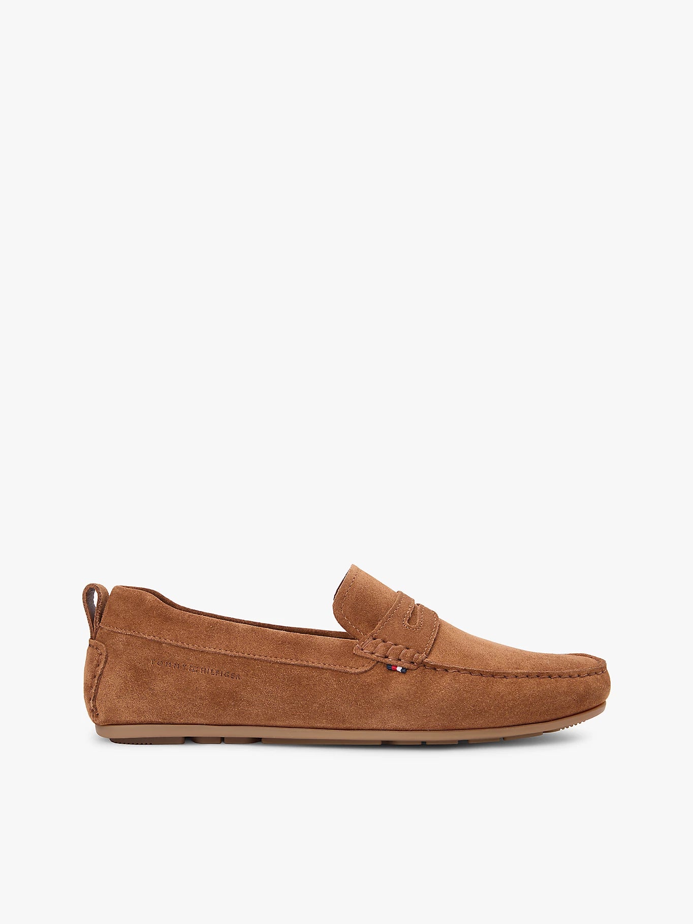 Tommy Hilfiger miesten kengät Core Hilfiger Suede Driver, konjakinruskea