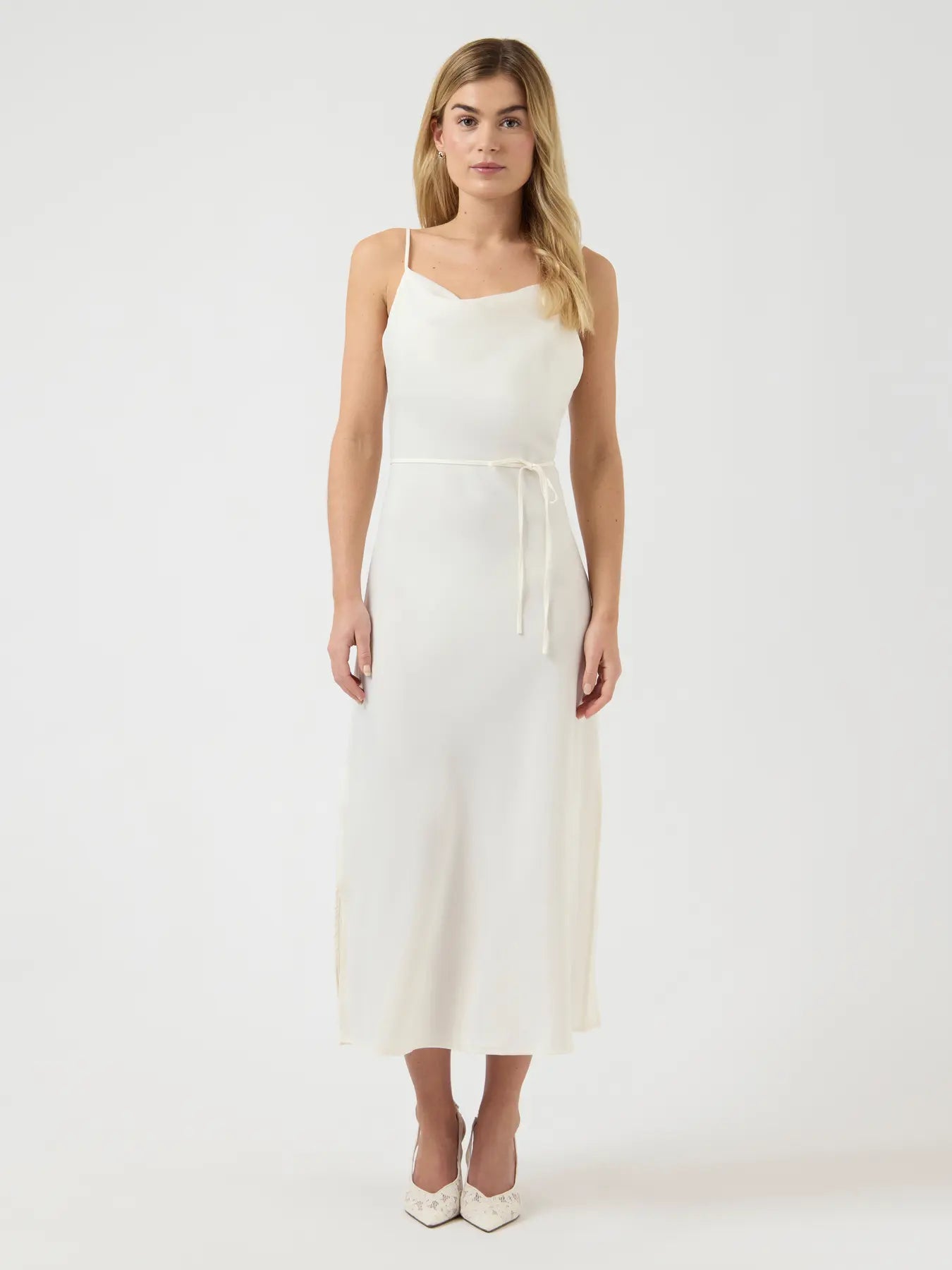Y.A.S mekko YASTHEA Strap Long Dress, Gardenia
