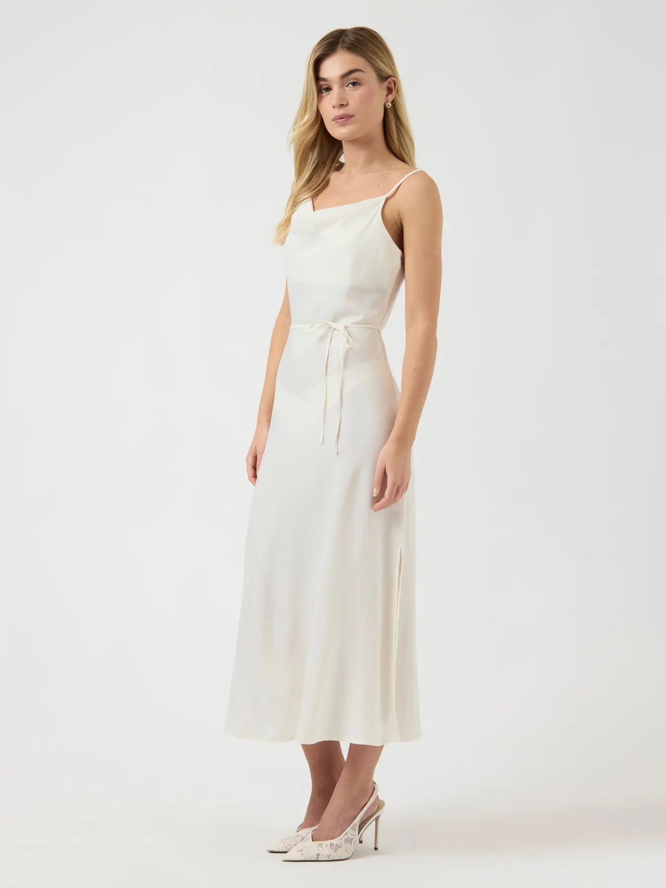 Y.A.S mekko YASTHEA Strap Long Dress, Gardenia
