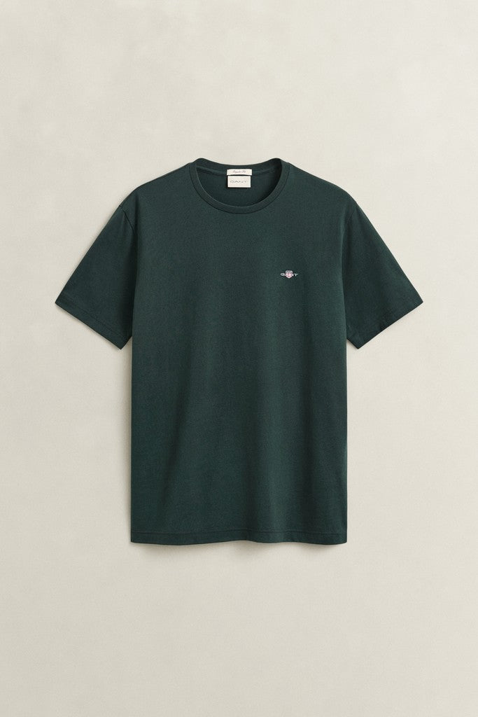 Gant miesten T-paita Regular Shield T-shirt, vihreä