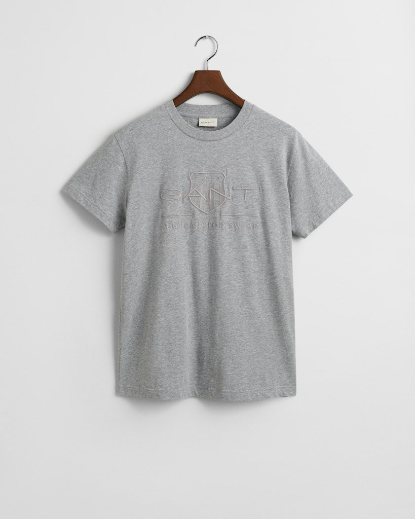 Gant miesten t-paita, TONAL ARCHIVE SHIELD T-SHIRT KESKIHARMAA