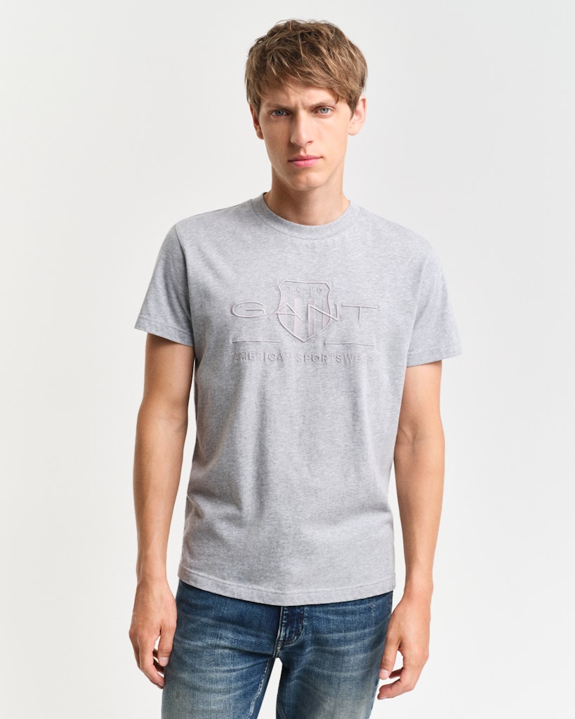 Gant miesten t-paita, TONAL ARCHIVE SHIELD T-SHIRT KESKIHARMAA