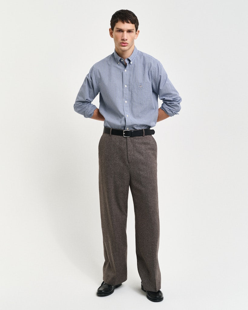 Gant miesten kauluspaita, K POPLIN MICRO GINGHAM SININEN RUUTU