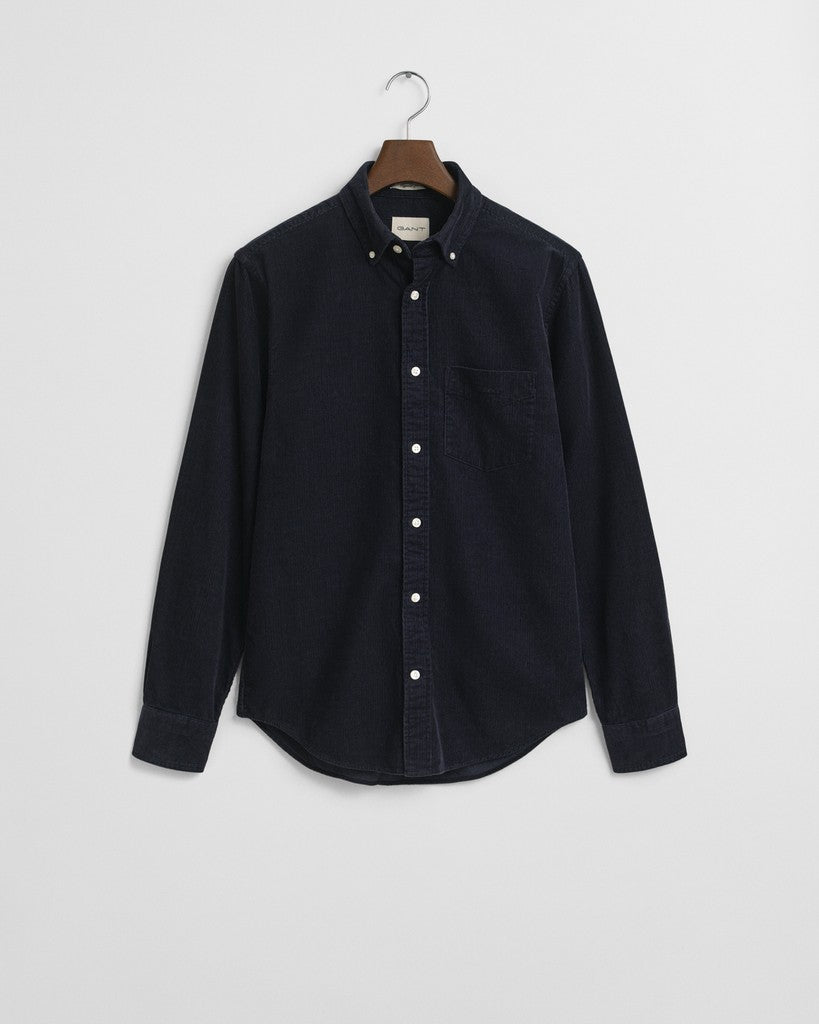 Gant miesten kauluspaita Corduroy Shirt, tummansininen