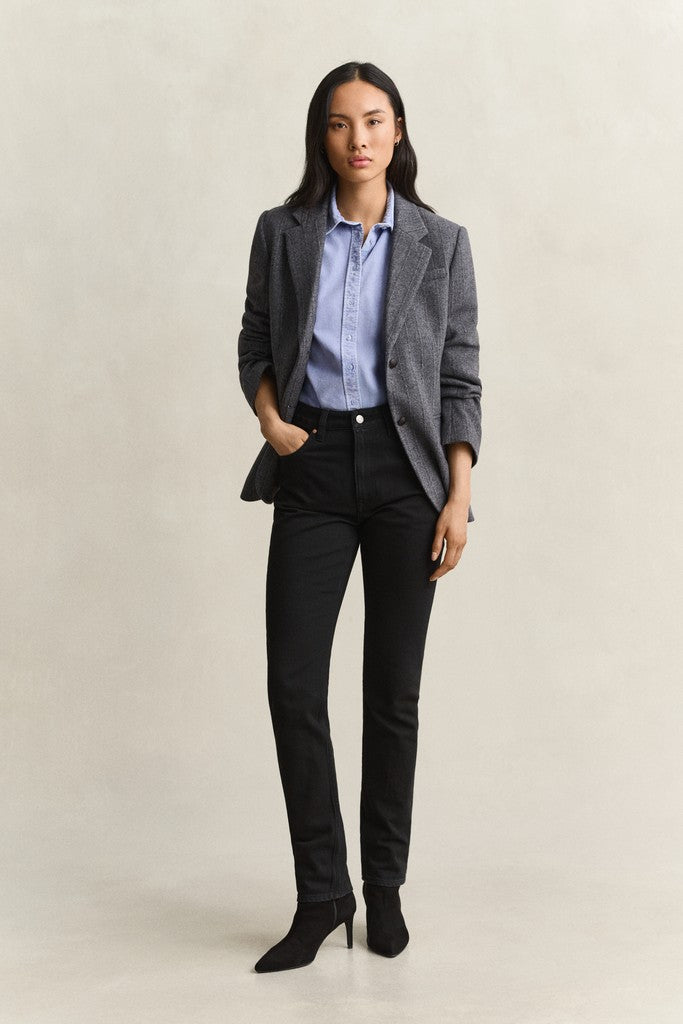Gant naisten paitapusero Regular Corduroy Shirt, vaaleansininen
