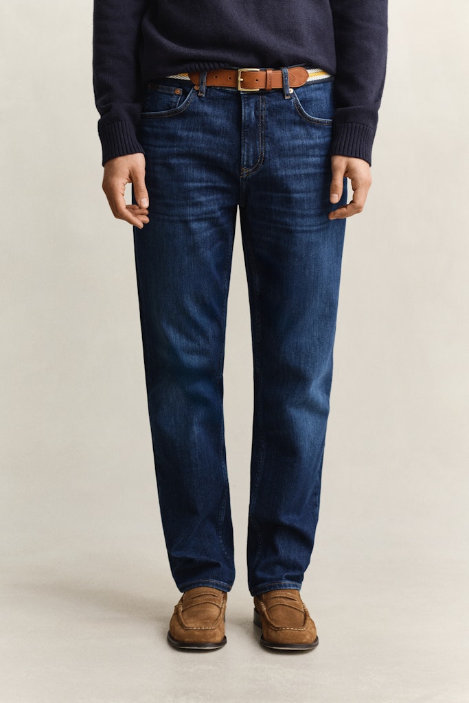 Gant miesten farkut Regular Fit Clean Wash Jeans, sininen