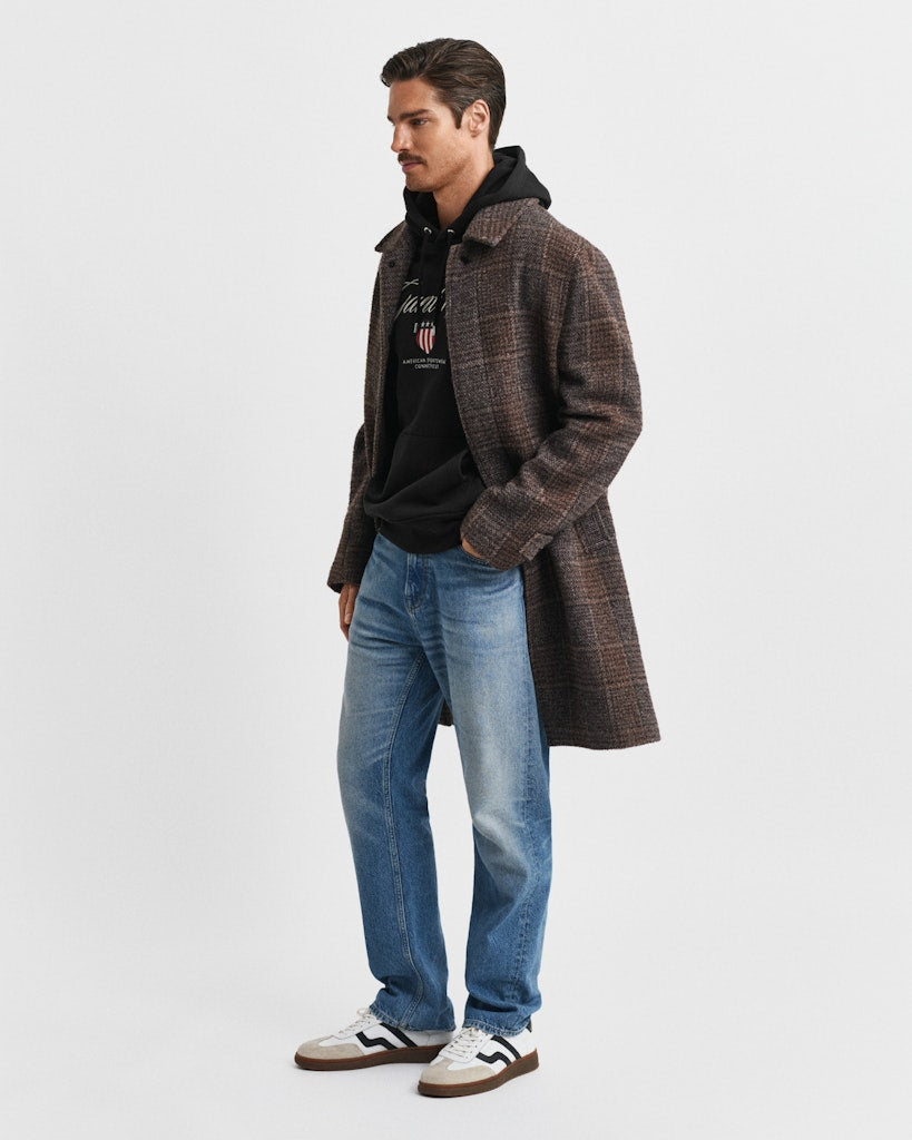 Gant miesten huppari Graphic Hoodies Embroidery, musta