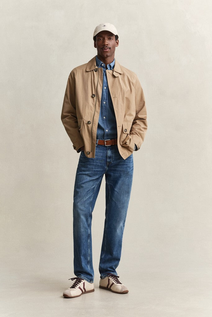 Gant miesten farkut Classic Regular Denim Jeans, Mid Blue Broken In