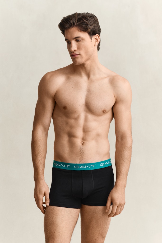 Gant miesten bokserit 3-Pack Trunks, musta