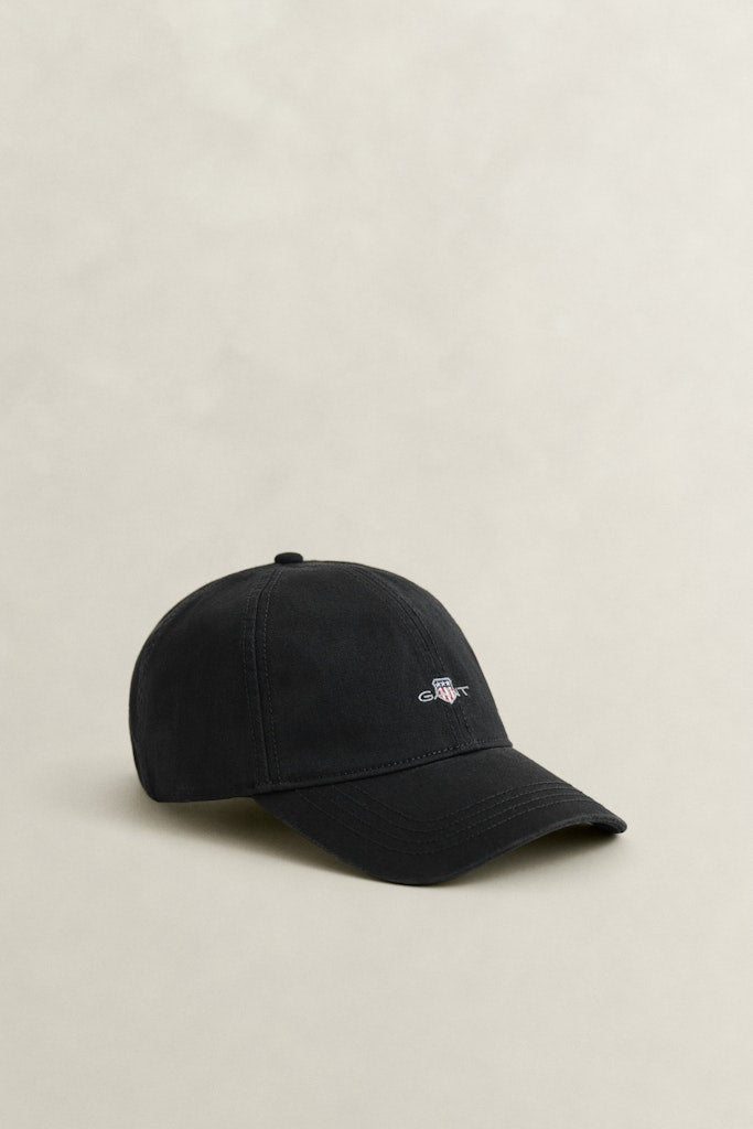 Gant lippis Shield Cotton Swill Cap, musta