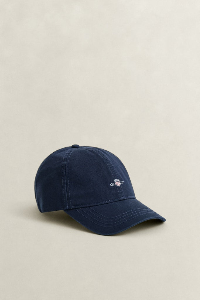 Gant lippis Shield Cotton Twill Cap, tummansininen