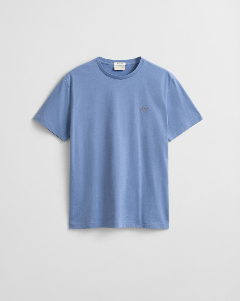 Gant miesten t-paita Reg Shield SS T-shirt, keskisininen