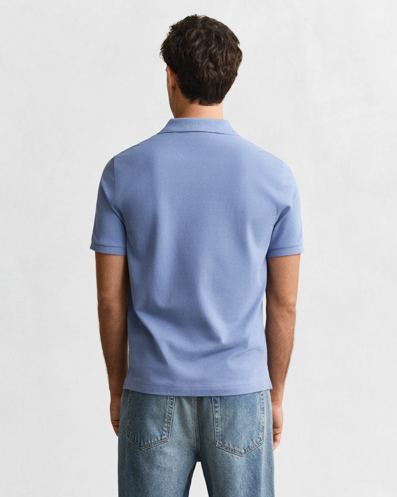 Gant miesten pikeepaita Regular Shield Ss Pique, sininen