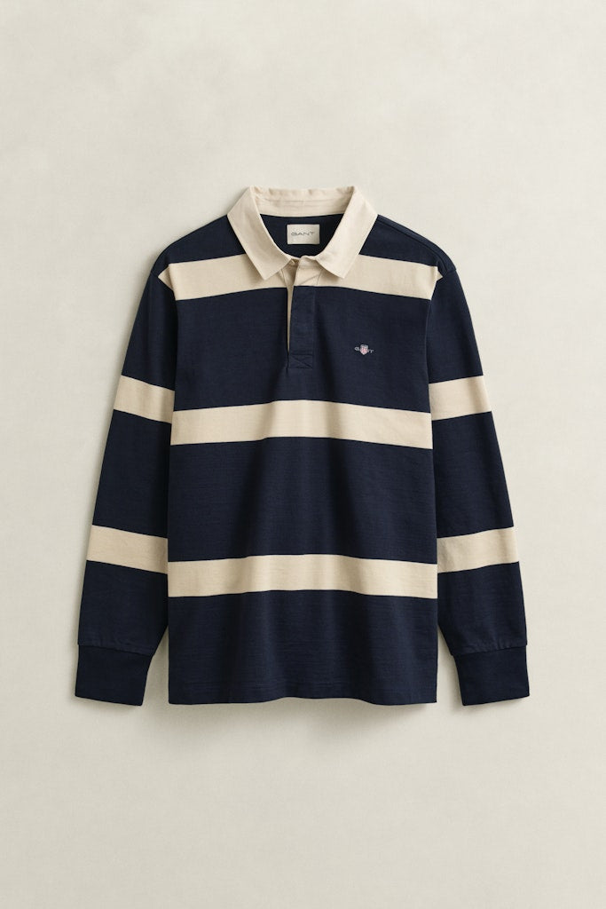 Gant miesten paita Striped Rugger, raidallinen sininen