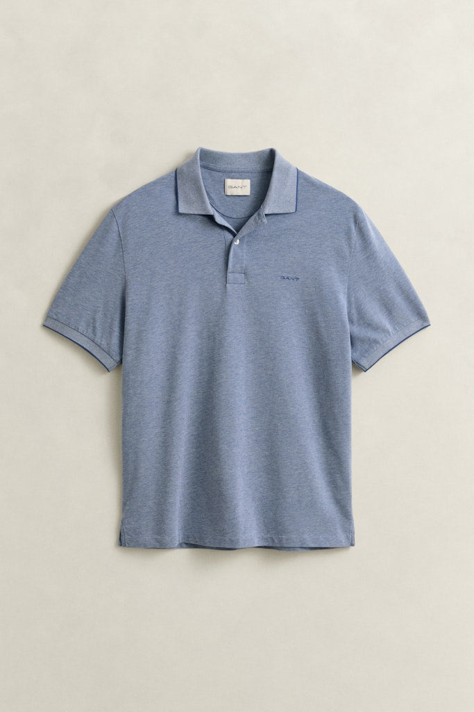 Gant miesten pikeepaita 2 Tone, vaaleansininen
