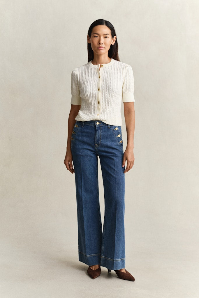 Gant naisten farkut Flare Nautical Jeans, sininen indigo