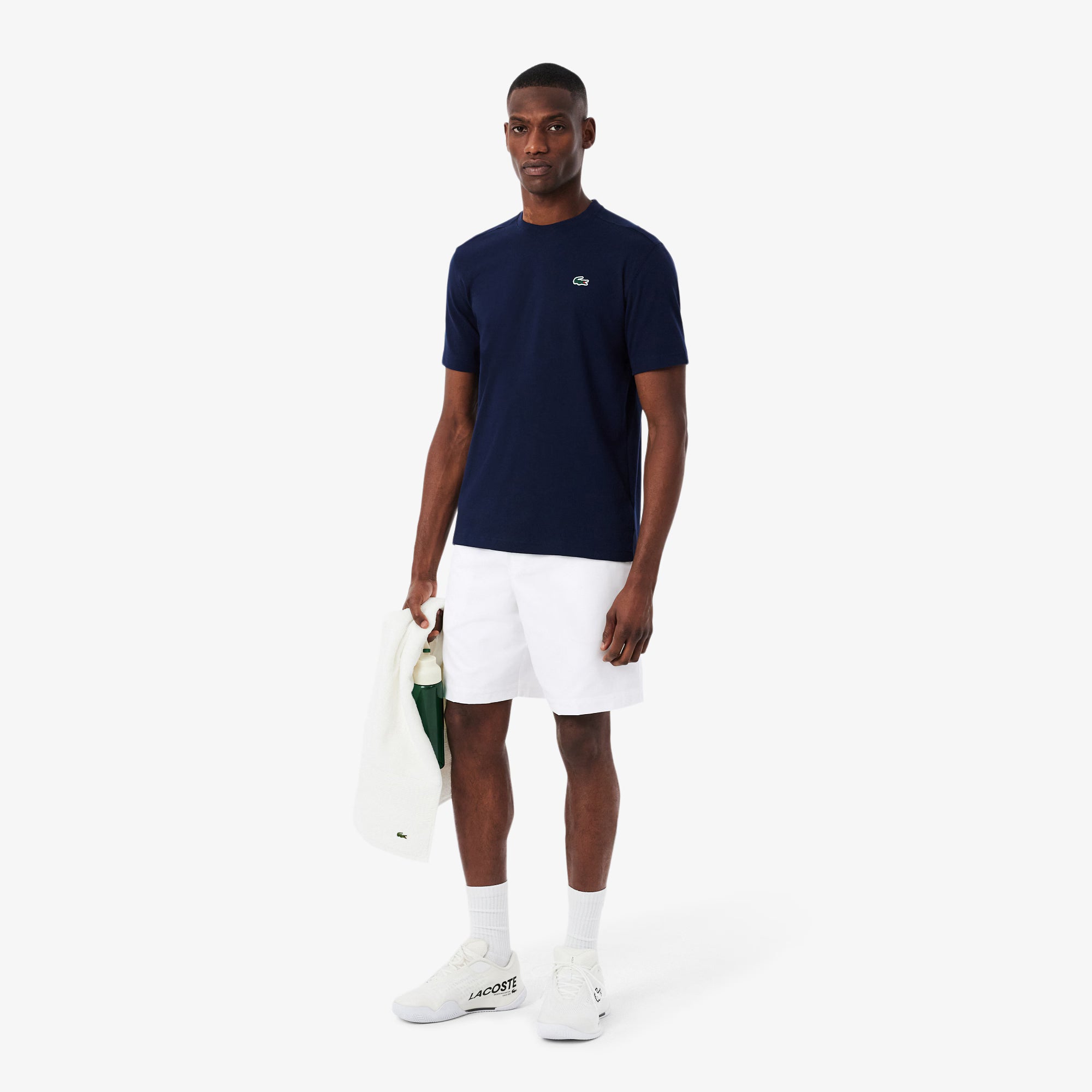 Lacoste miesten shortsit Light Weight Diamond Taffeta Shorts, valkoinen
