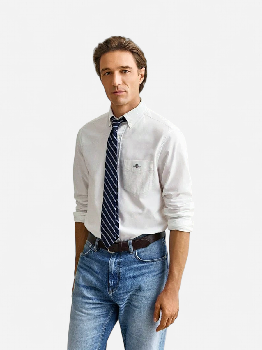 Gant kauluspaita K Regular Oxford Shirt, valkoinen - Kekäle.fi