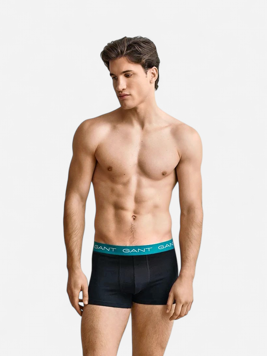 Gant miesten bokserit 3-Pack Trunks, musta - Kekäle.fi