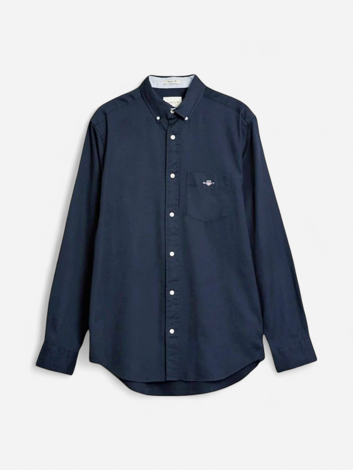 Gant miesten kauluspaita Reg Honey Comb Texture Shirt, tummansininen - Kekäle.fi