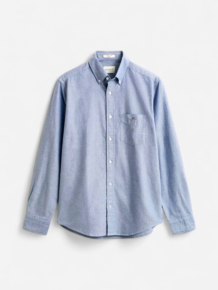 Gant miesten kauluspaita Regular Oxford, vaaleansininen - Kekäle.fi
