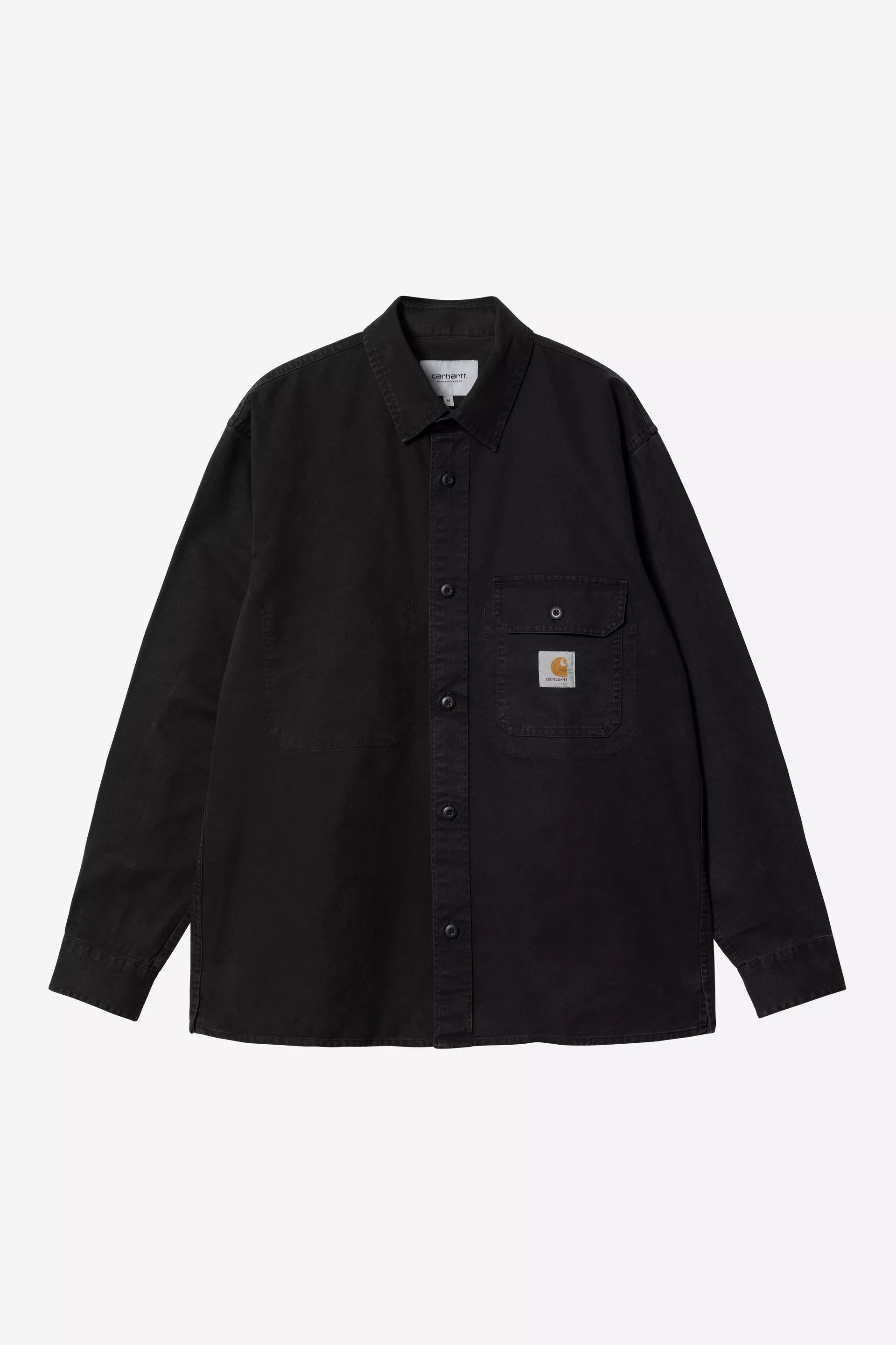 Carhartt miesten takki Reno Cotton Drill Overshirt Jacket, musta