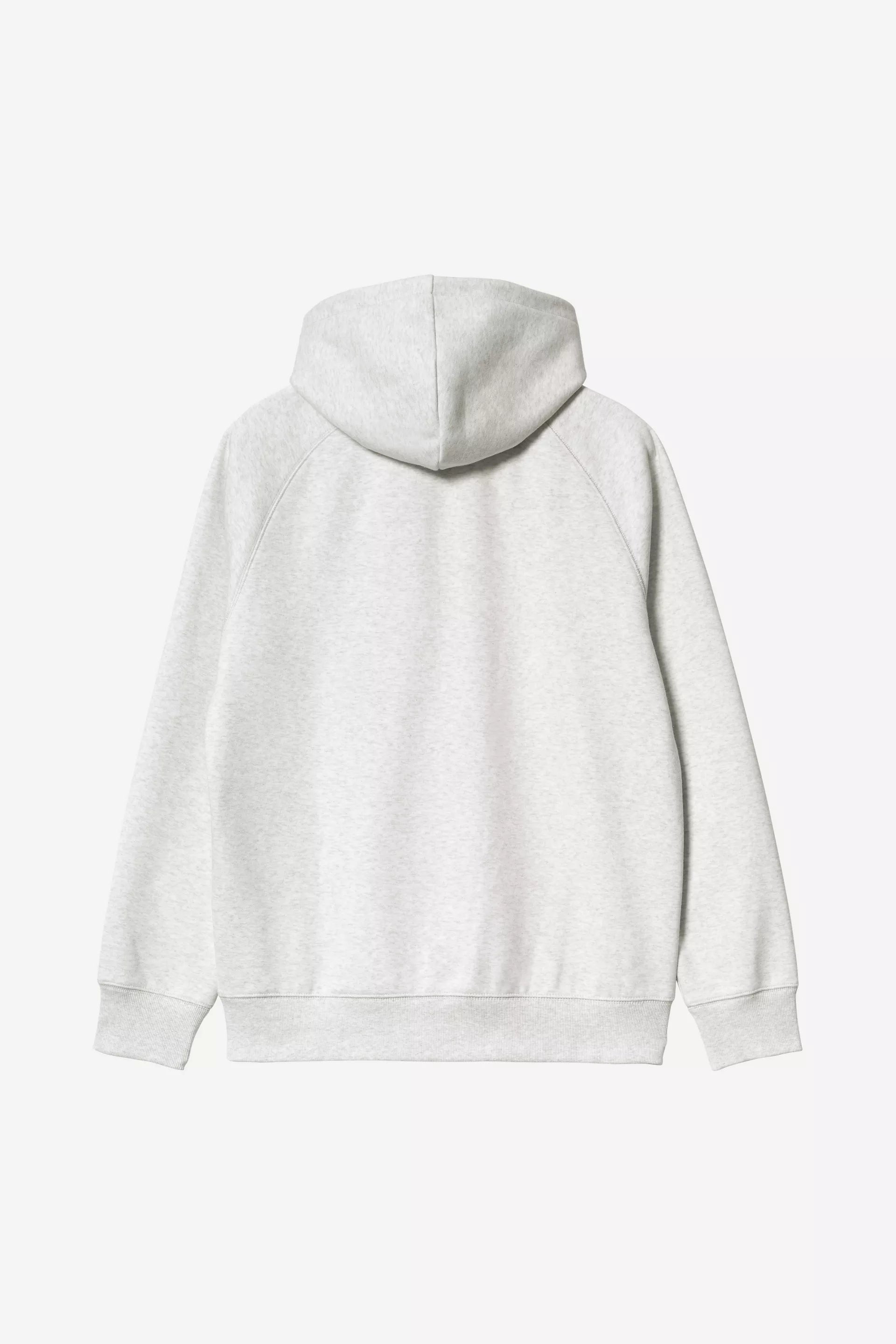 Carhartt miesten Huppari Hooded Chase Jacket, Vaaleanharmaa meleerattu