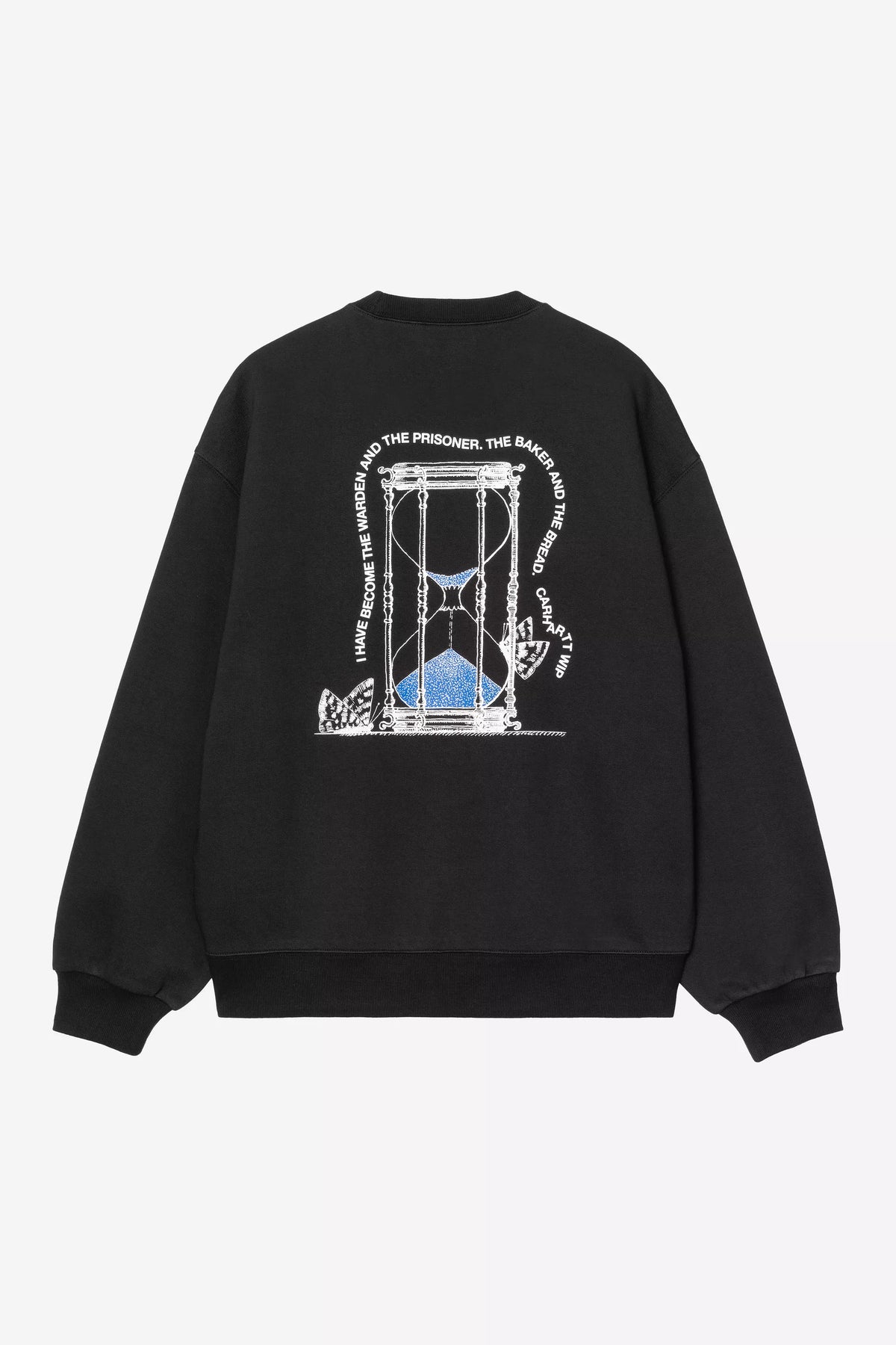 Carhartt miesten collegepaita Hourglass Sweatshirt, musta