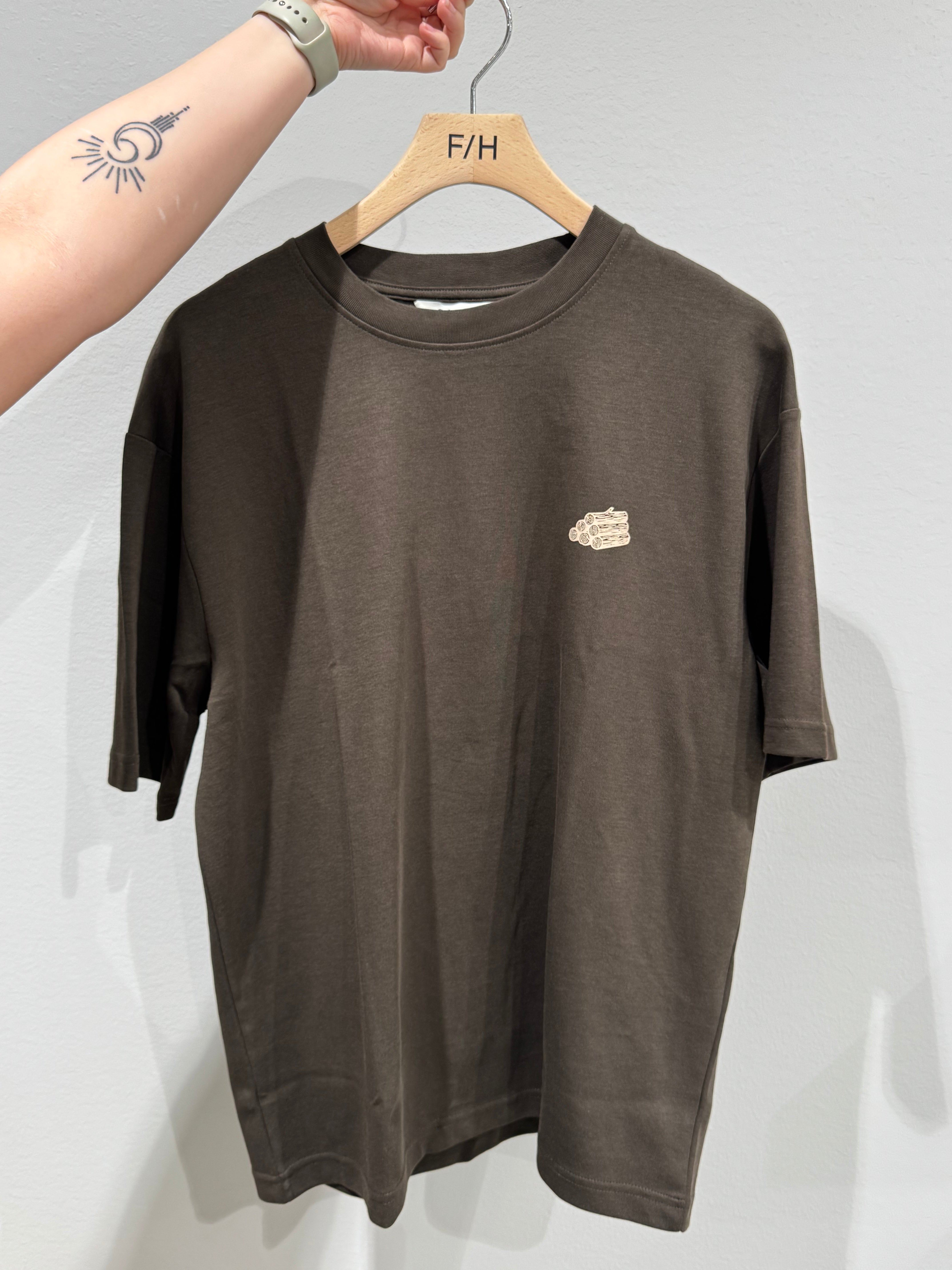 Selected miesten T-paita Loose Oscar Print, Delicioso