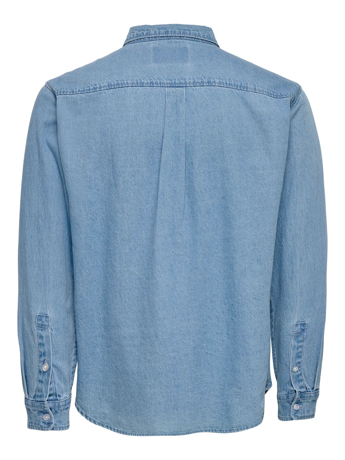 Only and Sons miesten farkkupaita ONSOrson Regular YFM DNM Shirt, Light Blue Denim