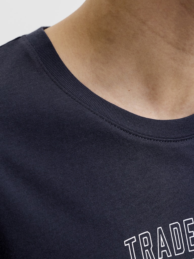 Jack and Jones miesten T-paita Logo Tee O-neck, Navy Blazer