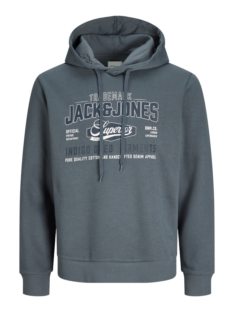 Jack and Jones miesten huppari Logo Sweat Hood, Turbulence