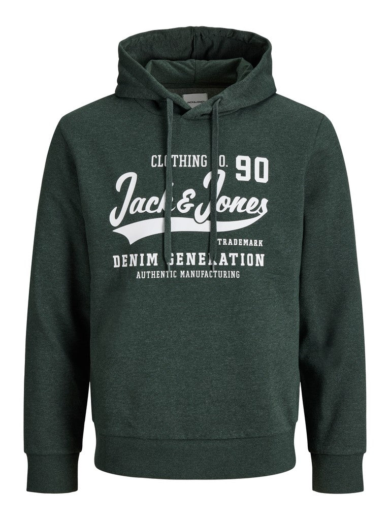 Jack and Jones miesten huppari Logo Sweat Hood, Scarab