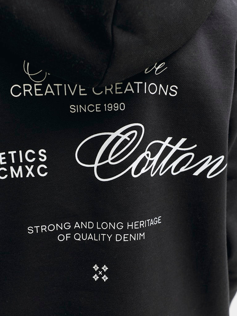 Jack and Jones Junior lasten huppari JJROAR SWEAT HOOD JNR, musta