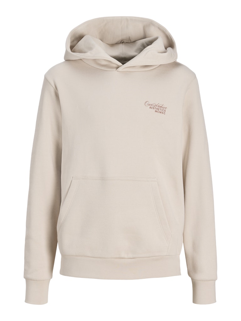 Jack and Jones Junior lasten huppari JJROAR SWEAT HOOD JNR, beige