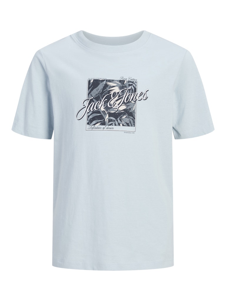 Jack and Jones Junior lasten t-paita JJHONOLULU Shape Tee JNR, vaaleansininen