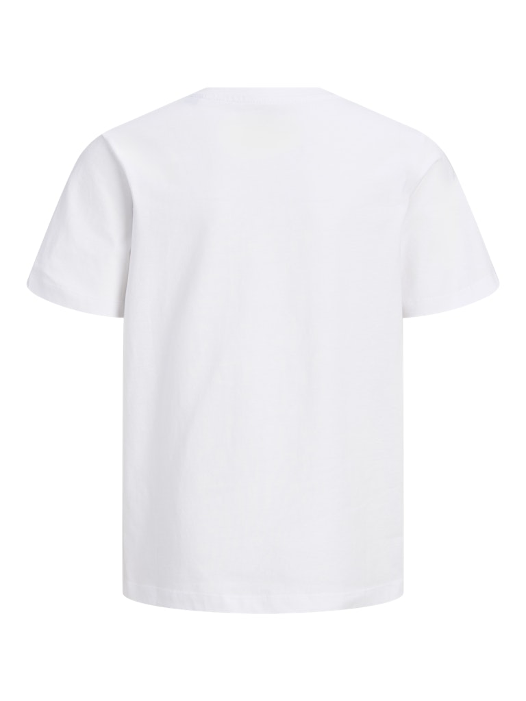 Jack and Jones Junior lasten t-paita JJHONOLULU Shape Tee JNR, valkoinen