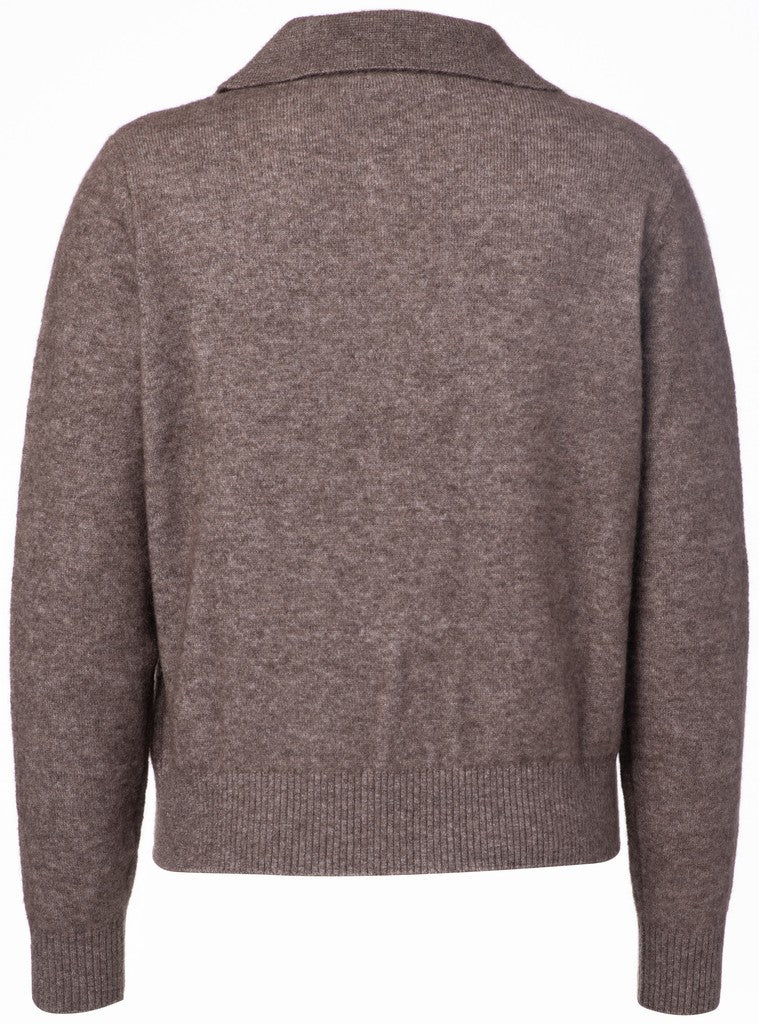 JcSophie naisten neulepusero Polaris Sweater, tummanruskea