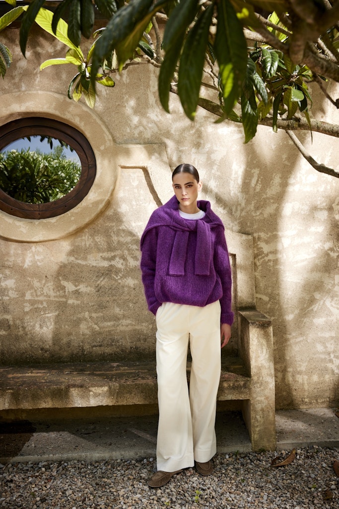 JcSophie naisten housut Kameron trousers, luonnonvalkoinen