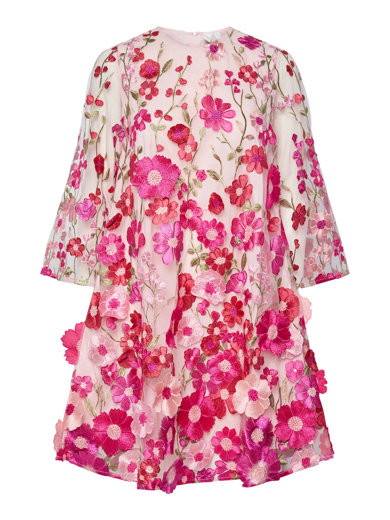 Y.A.S mekko YASFlowering 3/4 Dress, pinkki kuosi