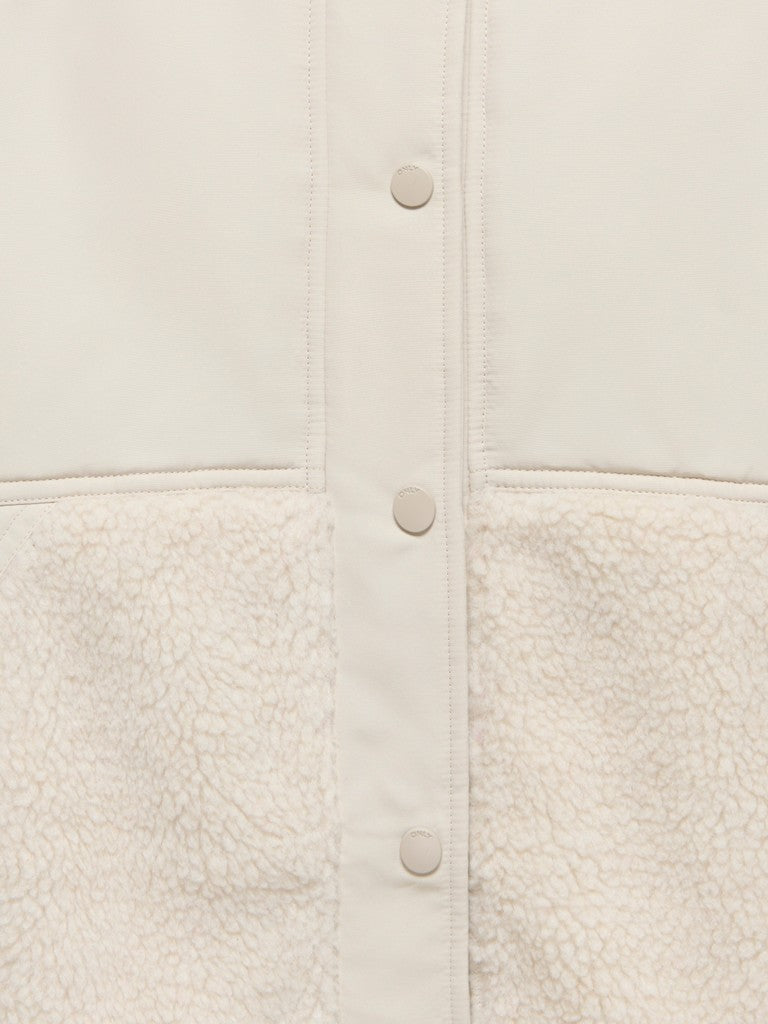 Kids Only lasten teddytakki Nomi Teddy Mix Jacket, luonnonvalkoinen
