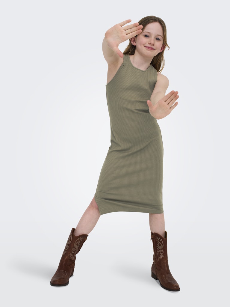 Kids Only mekko KOGBelfast Life SL Midi Dress JRS Noos, vihreä