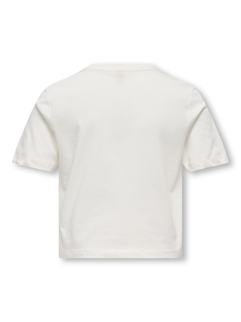 Kids Only lasten t-paita KOGREX SS Printed Top, valkoinen