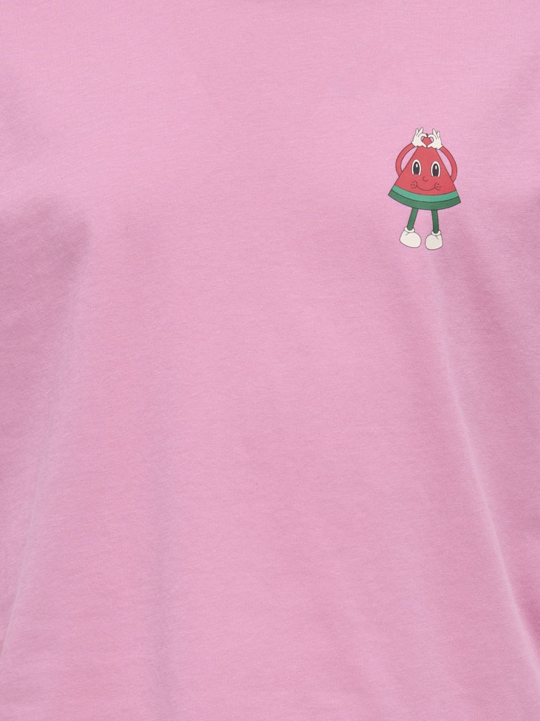 Kids Only lasten t-paita KOGREX SS Printed Top, vaaleanpunainen