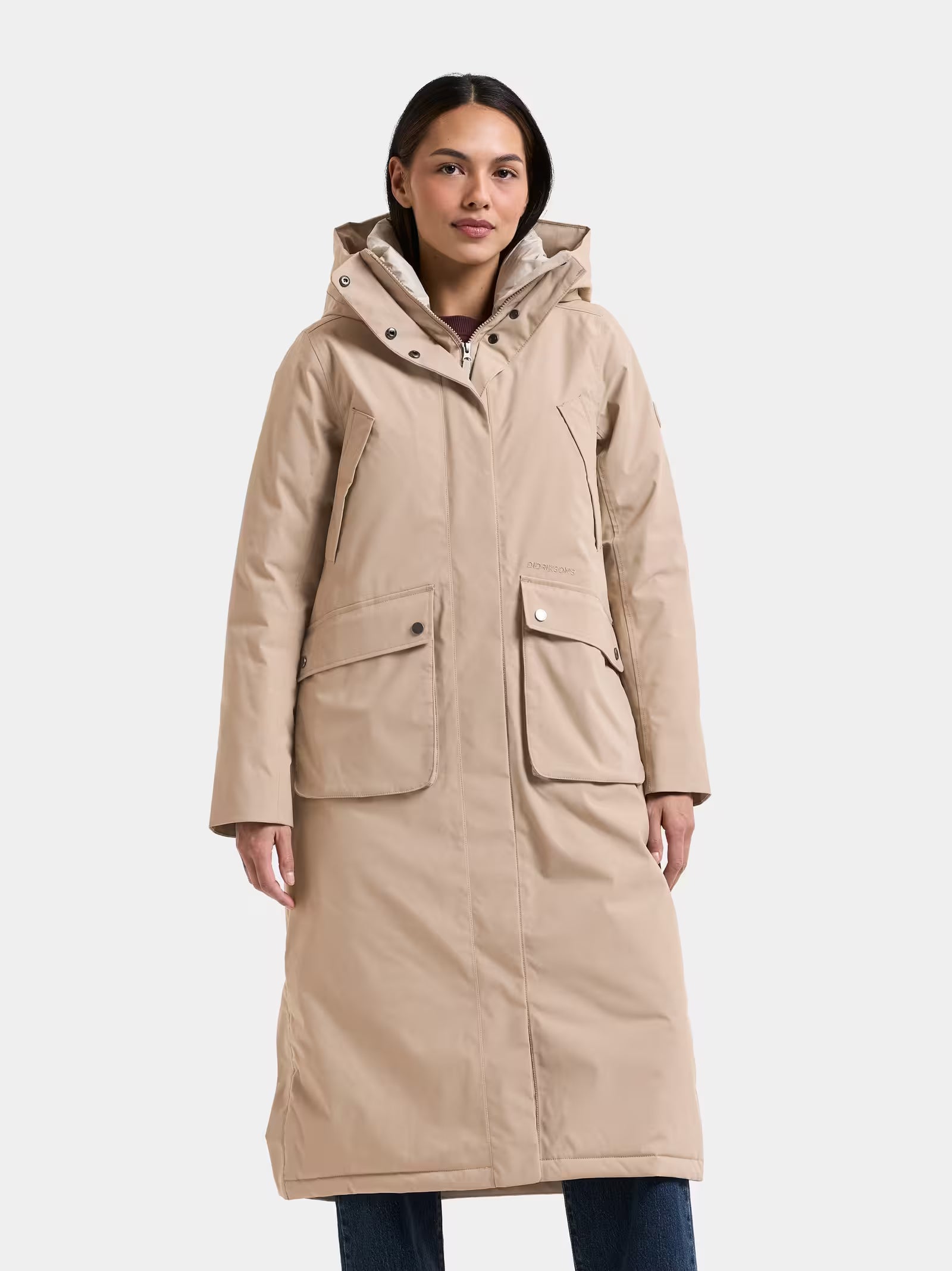Didriksons naisten parkatakki Melody, vaalea beige