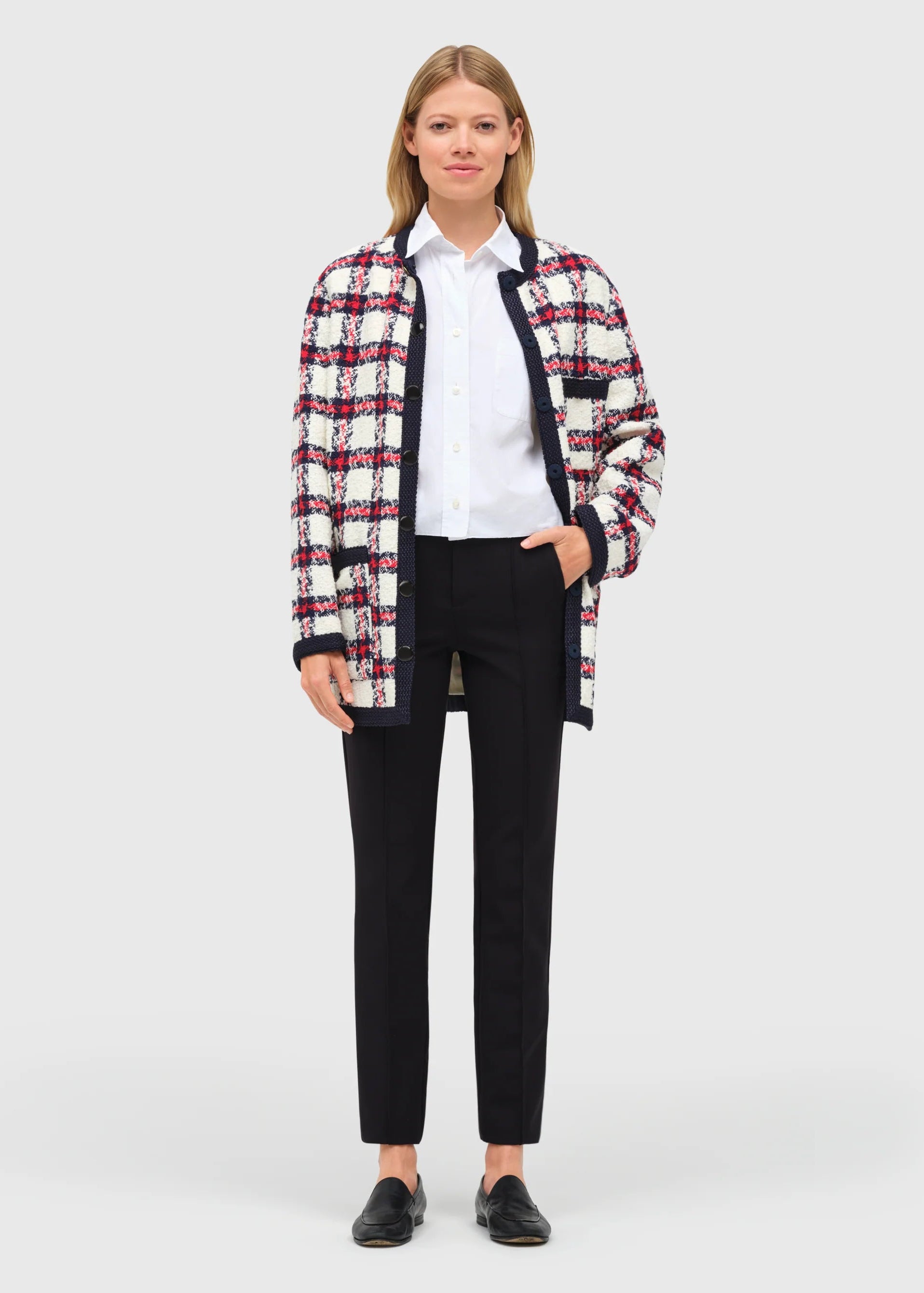 Mac naisten housut Anna Zip New, Musta