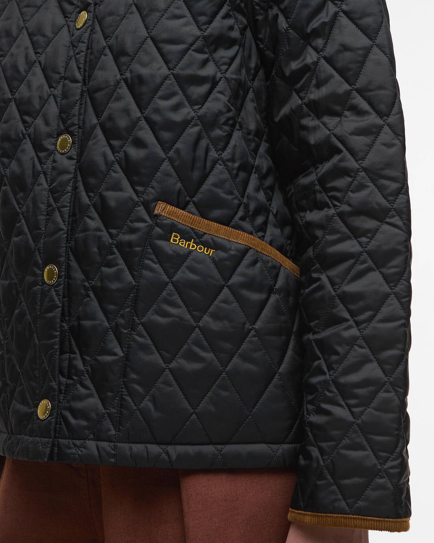 Barbour Naisten Takki Icons Cropped Liddesdale Quilted Jacket Musta