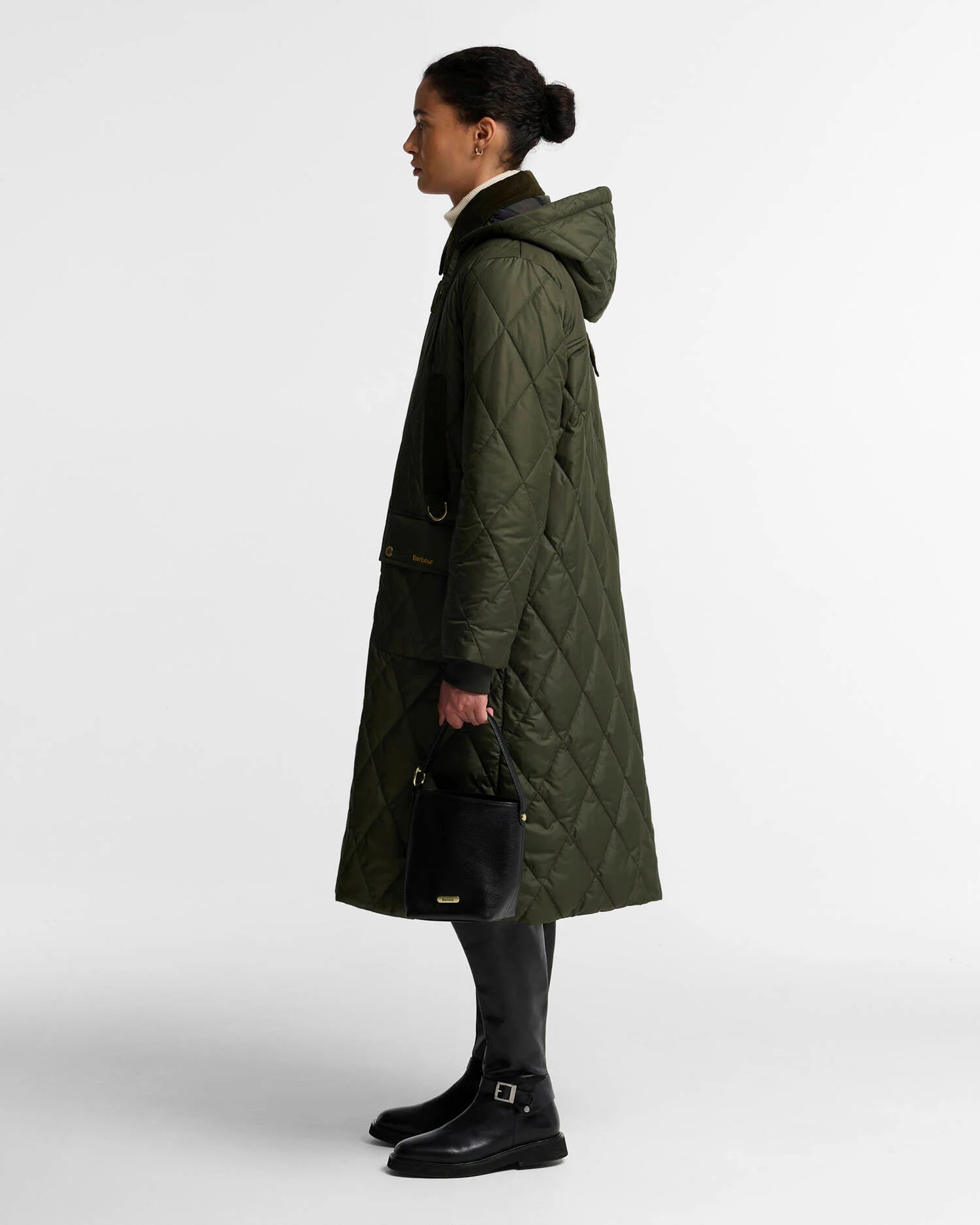 Barbour naisten tikkitakki Rudson Quilt, khaki